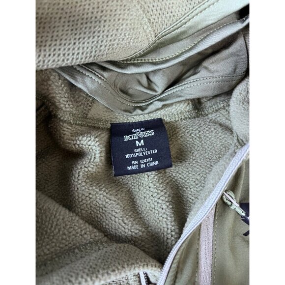 Men's King's Camo XKG Covert Hunting Hoodie Sz. M  Olive Zipper Pockets  Hood - Picture 5 of 10